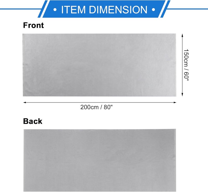 VekAuto Headliner Fabric 80" L x 60" W Interior Trim DIY Roof Repair Replacement for Car Truck RV SUV Boat Automotive Suede Fabric Dark Gray - Image 4